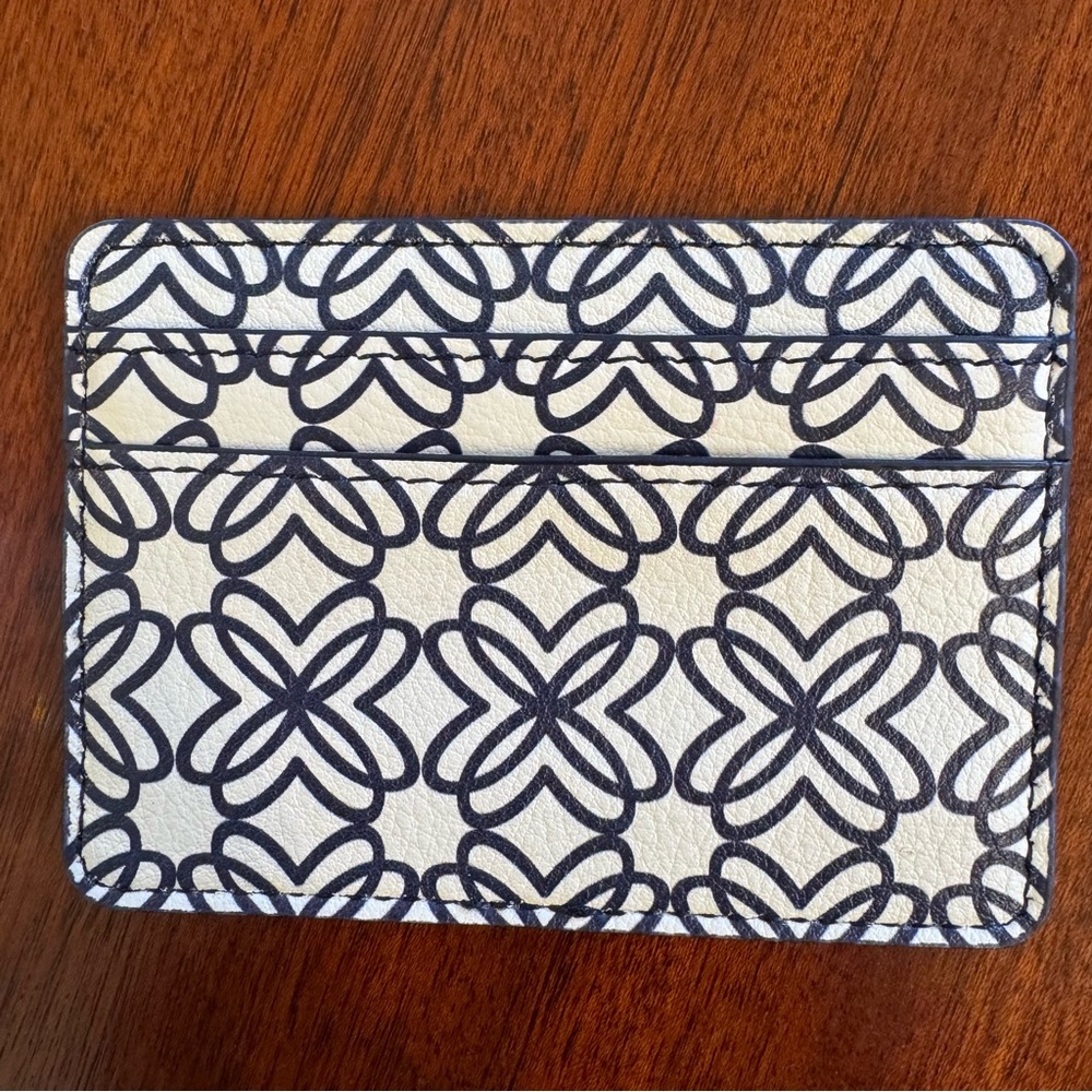 NEW Lilly Pulitzer Navy Butterfly Card Holder Wallet
